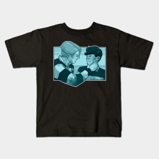 Nick and Charlie - heartstopper drawing - rugby Kids T-Shirt